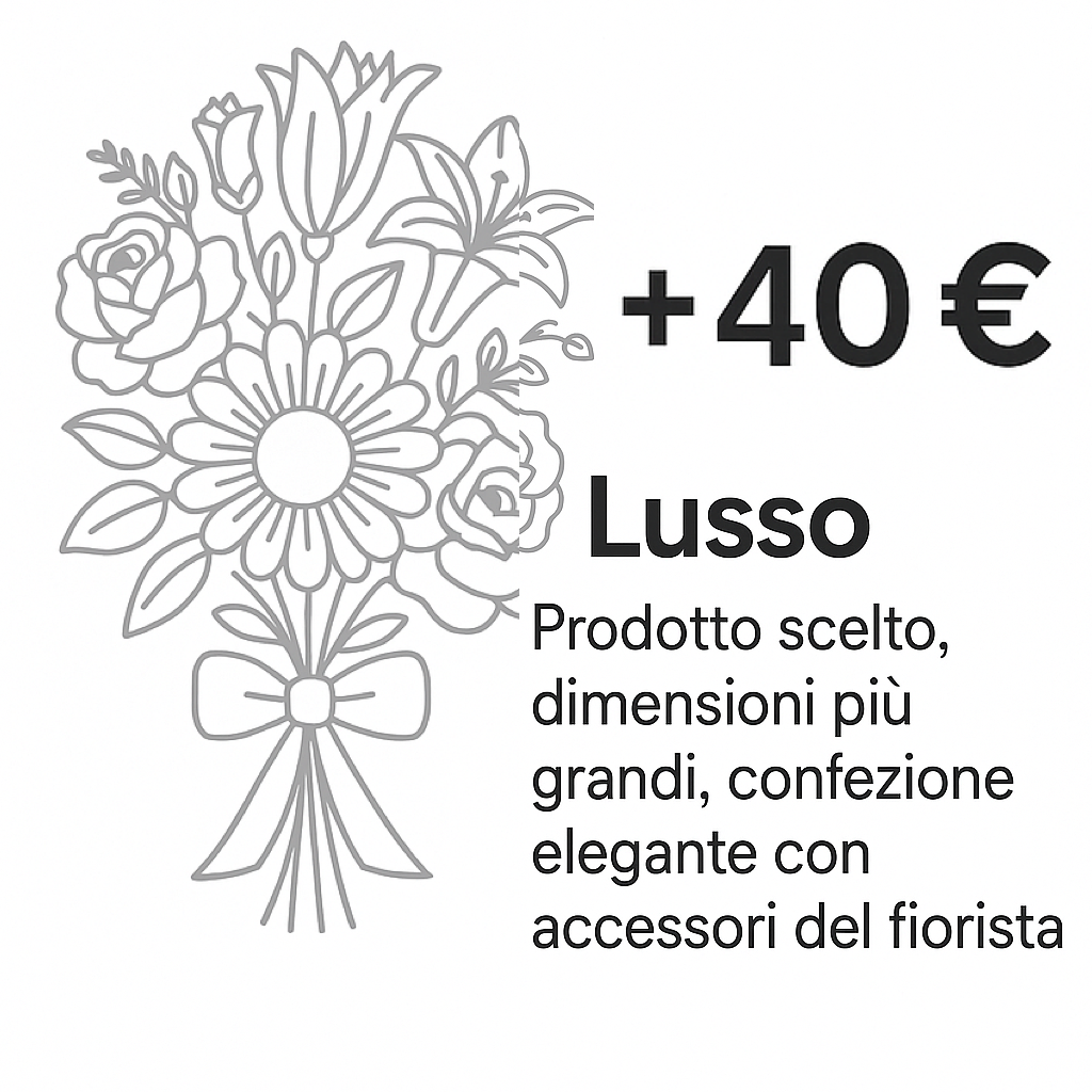 Torta Profiterole con Bouquet di Gigli Bianchi