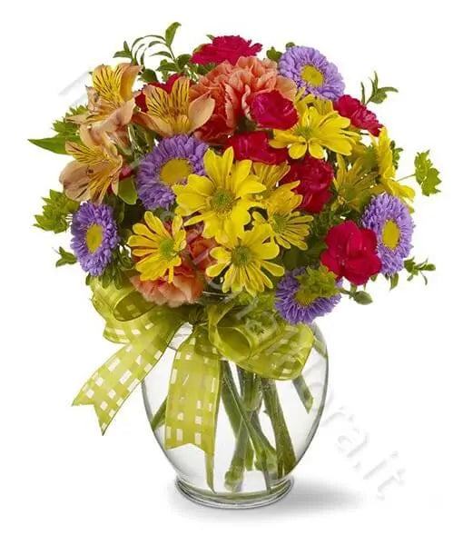 Bouquet di Fiori misti dai colori intensi Fiori a Domicilio