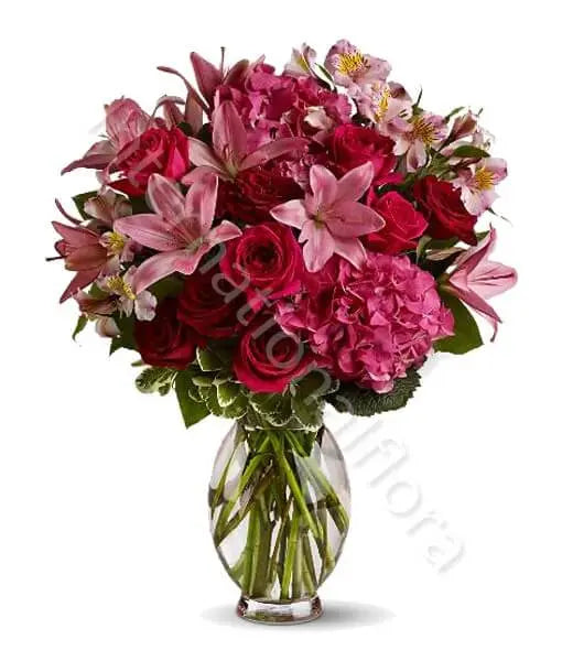Bouquet di Gigli e Rose Fiori a Domicilio