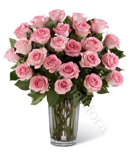 Bouquet di 24 Rose rosa Fiori a Domicilio