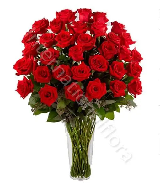 Bouquet di 36 Rose Rosse Fiori a Domicilio