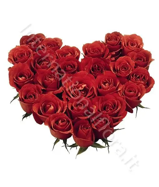 Cuore di Rose rosse Fiori a Domicilio